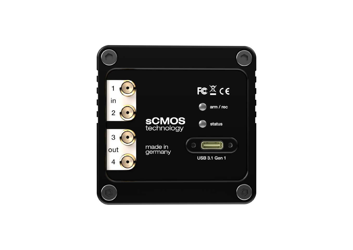 pco.panda 4.2 bi UV scmos camera rear